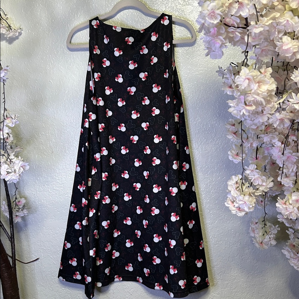 Black Dress with Cherry Print - Picture 2 of 5